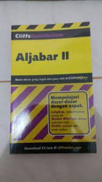Image of Cliffs Quick Review : Aljabar II