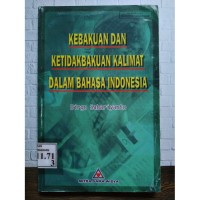 Image of Kebakuan dan Ketidakbakuan Kalimat dalam Bahasa Indonesia