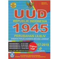 Image of UUD 1945 Republik Indonesia Perubahan I,II,III,IV Disertai Penjelasaannya Secara Lengkap